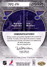 2007-2008 OPC Premier DUOS PP2-FM Bernie Federko :: Joe Mullen