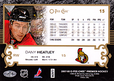 2007-2008 OPC Premier Regular Card 15 Dany Heatley