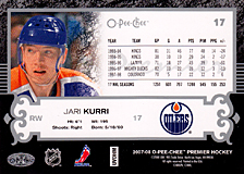 2007-2008 OPC Premier Regular Card 17 Jari Kurri