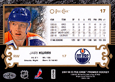 2007-2008 OPC Premier Regular Card 17 Jari Kurri