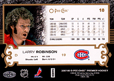 2007-2008 OPC Premier Regular Card 18 Larry Robinson