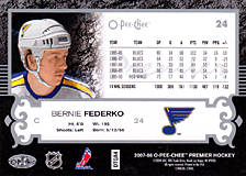 2007-2008 OPC Premier Regular Card 24 Bernie Federko
