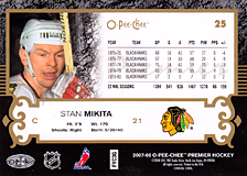 2007-2008 OPC Premier Regular Card 25 Stan Mikita