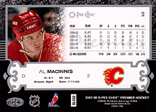 2007-2008 OPC Premier Regular Card 2 Al MacInnis