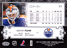 2007-2008 OPC Premier Regular Card 31 Grant Fuhr