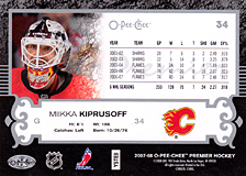 2007-2008 OPC Premier Regular Card 34 Miikka Kiprusoff