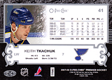2007-2008 OPC Premier Regular Card 41 Keith Tkachuk