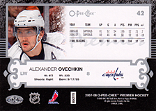 2007-2008 OPC Premier Regular Card 42 Alexander Ovechkin