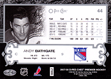 2007-2008 OPC Premier Regular Card 44 Andy Bathgate
