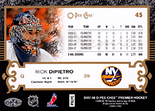 2007-2008 OPC Premier Regular Card 45 Rick DiPietro