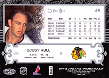 2007-2008 OPC Premier Regular Card 69 Bobby Hull