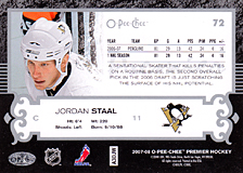 2007-2008 OPC Premier Regular Card 72 Jordan Staal