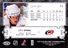 2007-2008 OPC Premier Regular Card 74 Eric Staal