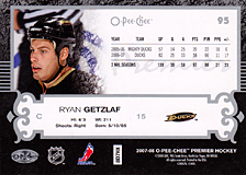 2007-2008 OPC Premier Regular Card 95 Ryan Getzlaf