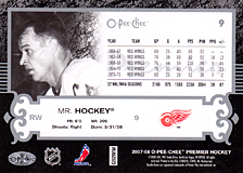 2007-2008 OPC Premier Regular Card 9 Gordie Howe