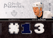 2007-2008 OPC Premier Remnants & Auto PR-SU Mats Sundin