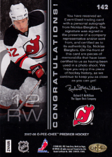 2007-2008 OPC Premier Rookies Card 142 Niclas Bergfors