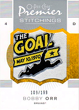 2007-2008 OPC Premier Stitchings PS-BO Bobby Orr