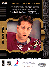 2007-2008 OPC Premier Stitchings PS-EJ Ed Jovanovski