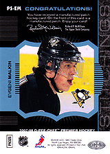 2007-2008 OPC Premier Stitchings PS-EM Evgeni Malkin