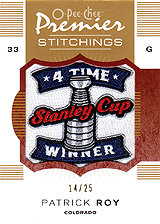 2007-2008 OPC Premier Stitchings PS-RO Patrick Roy