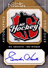 2007-2008 OPC Premier Stitchings Auto APS-GH Gordie Howe
