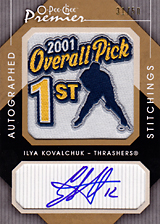 2007-2008 OPC Premier Stitchings Auto APS-IK Ilya Kovalchuk