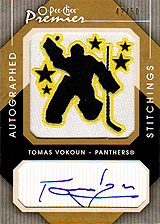 2007-2008 OPC Premier Stitchings Auto APS-VO Tomas Vokoun