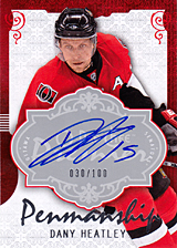 2008-2009 OPC Premier Penmanship PP-DH Dany Heatley