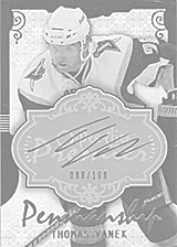 2008-2009 OPC Premier Penmanship PP-TV Thomas Vanek