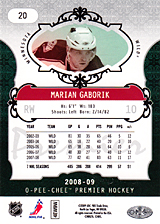 2008-2009 OPC Premier Regular Card 20 