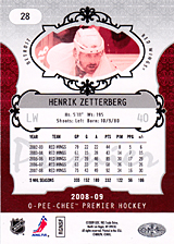 2008-2009 OPC Premier Regular Card 28 