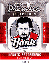 2008-2009 OPC Premier Stitchings PS-HZ Henrik Zetterberg