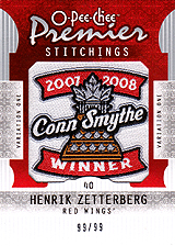 2008-2009 OPC Premier Stitchings PS-HZ Henrik Zetterberg