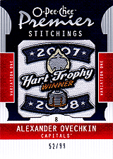 2008-2009 OPC Premier Stitchings PS-OV Alexander Ovechkin