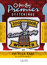 2008-2009 OPC Premier Stitchings PS-PK Patrick Kane