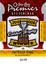 2008-2009 OPC Premier Stitchings PS-PK Patrick Kane