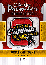 2008-2009 OPC Premier Stitchings PS-TO Jonathan Toews