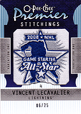 2008-2009 OPC Premier Stitchings PS-VL Vincent Lecavalier