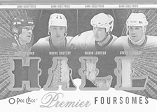 2008-2009 OPC Premier Foursomes 4J-LYGM Mario Lemieux :: Mark Messier :: Steve Yzerman :: Wayne Gretzky