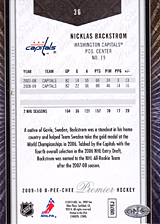 2008-2009 OPC Premier Regular Cards 36 Nicklas Backstrom