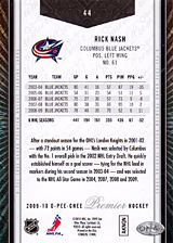 2008-2009 OPC Premier Regular Cards 44 Rick Nash