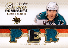 2008-2009 OPC Premier Remnants Triple PRT-PM Patrick Marleau