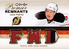 2008-2009 OPC Premier Remnants Triple PRT-ZP Zach Parise