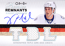 2008-2009 OPC Premier Remnants Triple Auto AR3-VL Vincent Lecavalier