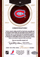 2008-2009 OPC Premier Rookies & Auto 69 