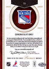 2008-2009 OPC Premier Rookies & Auto 73 
