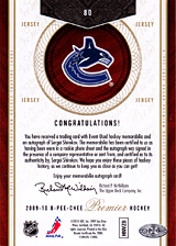 2008-2009 OPC Premier Rookies & Auto 80 