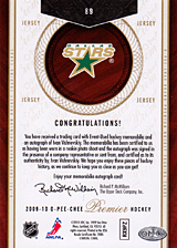 2008-2009 OPC Premier Rookies & Auto 89 
