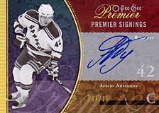 2008-2009 OPC Premier Signings PS-AA Artem Anisimov